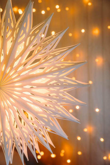 Adventsstjärna Blomma Vit Ø60 cm Konstsmide